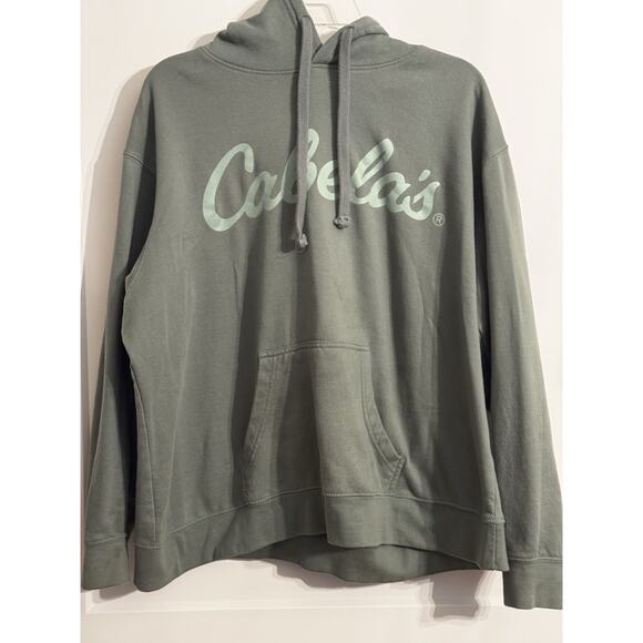 Cabela's Women's Hoodie Sweatshirt Sz 2XL Green Football Fall Winter Gorpcore - Picture 1 of 8